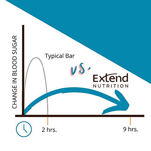 Extend Bar Snacks for Energy and Intermittent Fasting, 1.48 ounce 15 Count (Yogurt and Lemon)