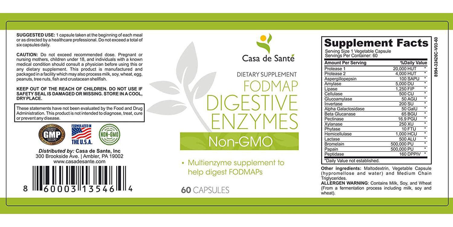 FODMAP Digestive Enzymes