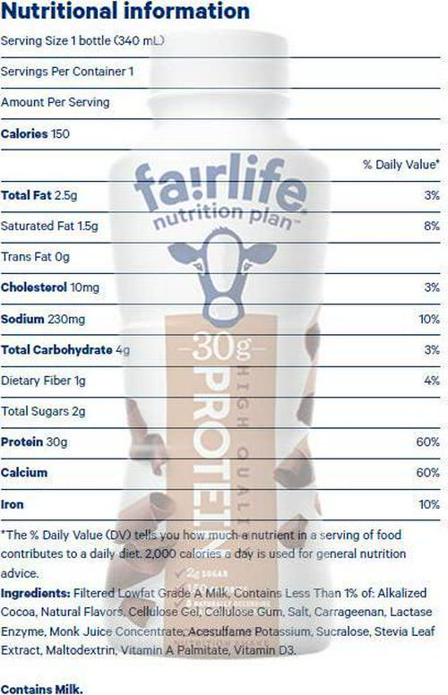 Fairlife Nutrition Plan Chocolate and Caramel Shake Grab and Go Combo Pack 30g Protein Low Sugar Supplement Meal Replacement Ready To Drink - 11.4 Oz (2 Count)