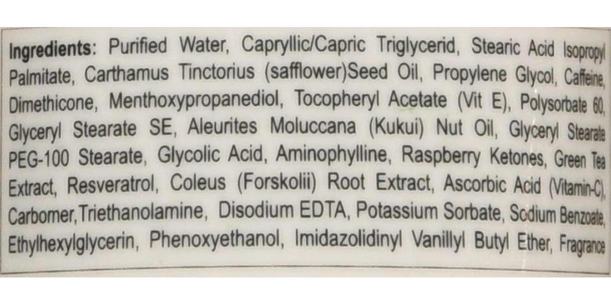 Fat Fader Slimming Lotion (3 Pack) 2.5% Aminophylline w/ Raspberry Ketones and Green Tea Extract