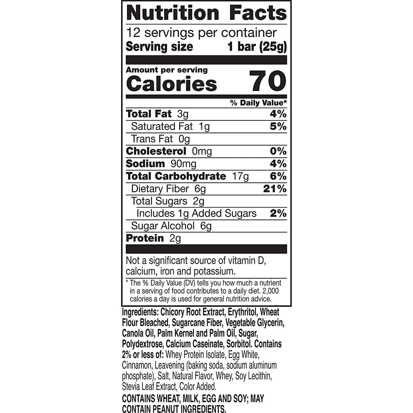 Fiber One 70 Calorie Soft-Baked Bars, Cinnamon Coffee Cake, 12 ct