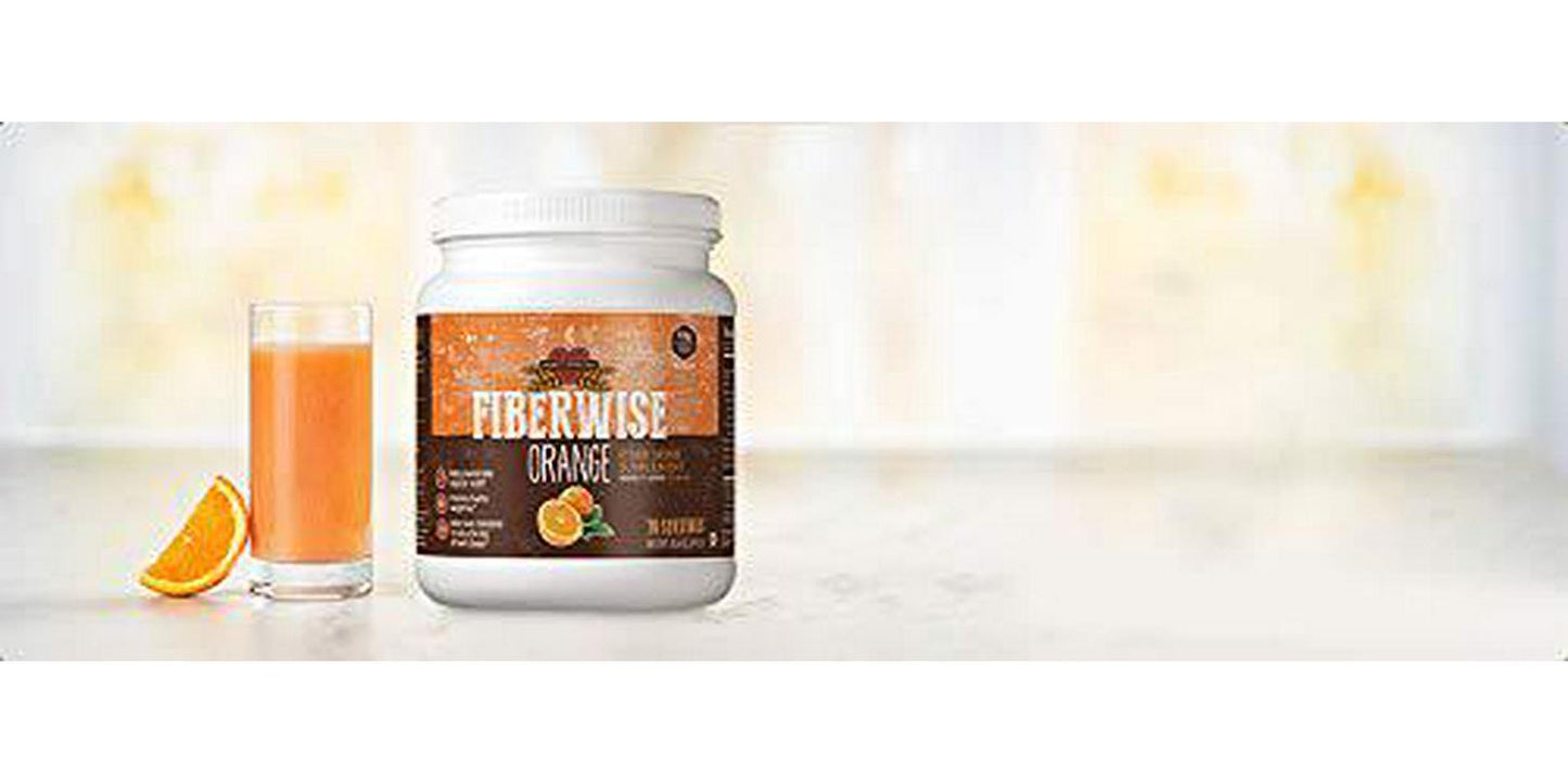 Fiberwise Drink Orange Canister Supplement Gluten Free - 30 Servings | 8 Grams of Sugar