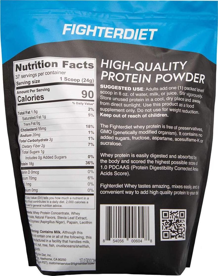 Fighterdiet Whey Protein Vanilla - 32 oz