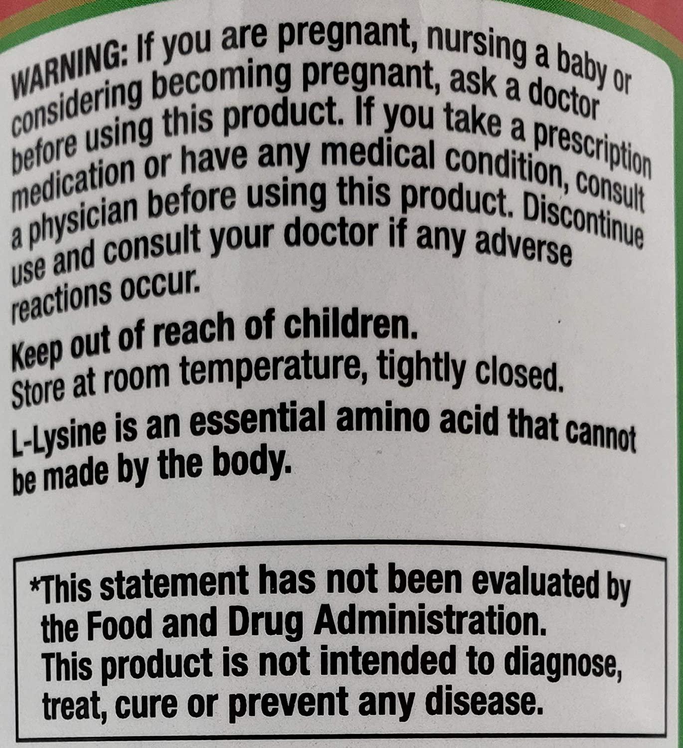 Finest Nutrition L-Lysine 500mg, 300 Tablets