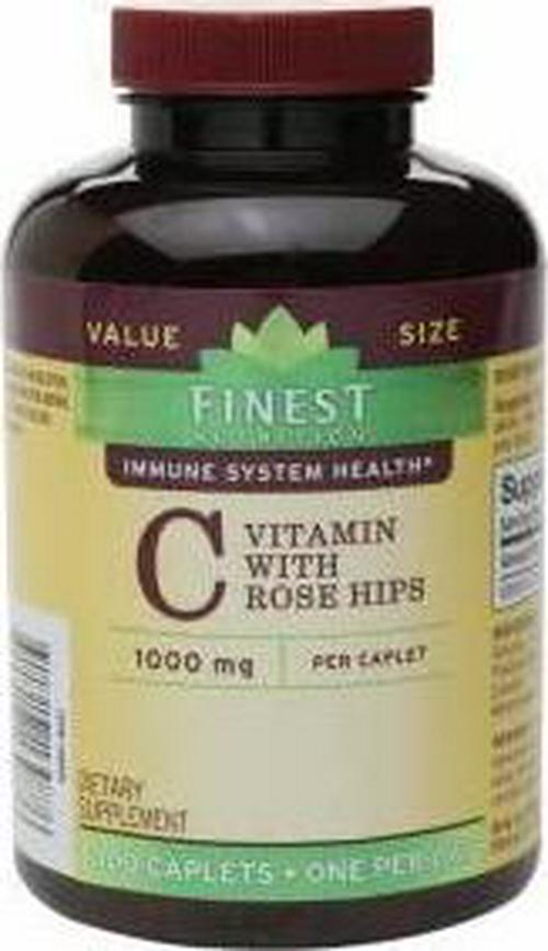 Finest Nutrition Vitamin C with Rose Hips, 1000mg, 300 Caplets