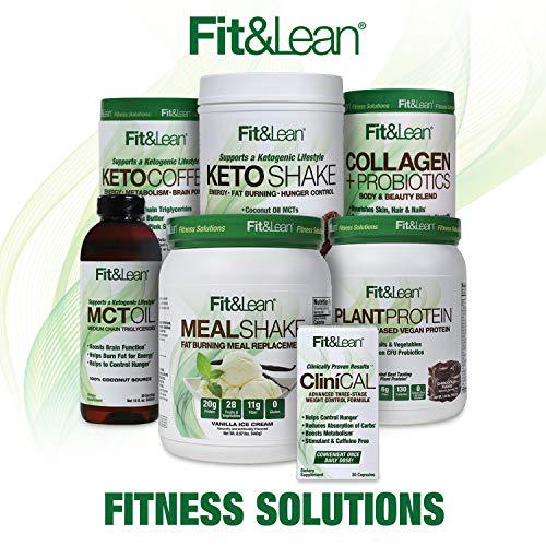 Fit and Lean Plant Protein Meal Replacement Protein Powder Vanilla, 18.72 Ounce