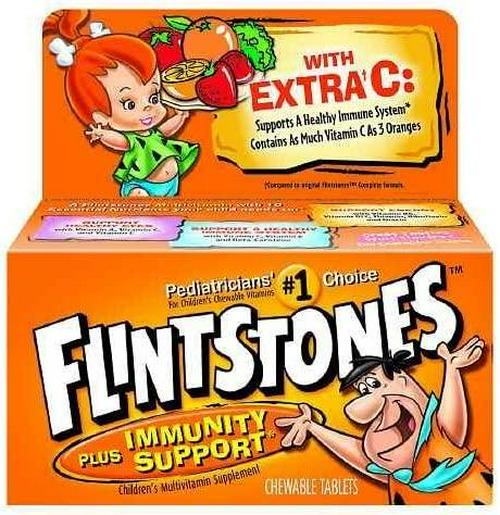 Flintstones Children's Multivitamin plus Immunity Support, Chewable Tablets 60 ea