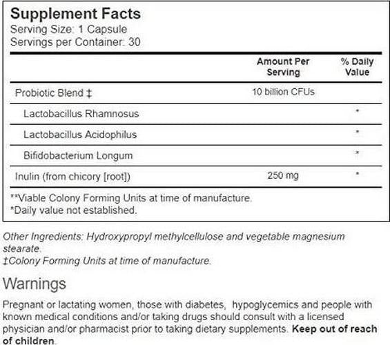 Florell Probiotic Formula - 30 Vegetarian Capsules