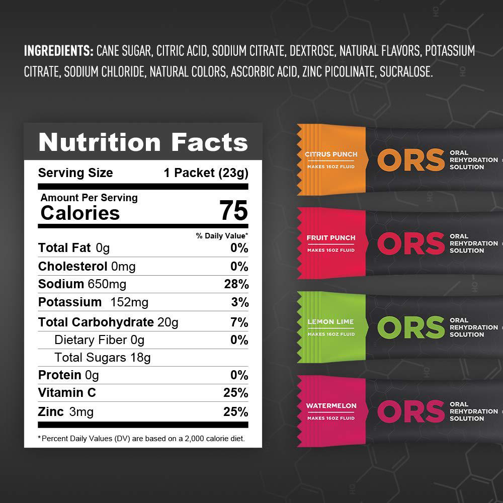 Fluid Tactical - ORS (Oral Rehydration Solution), Recover Faster, Extreme Dehydration Electrolytes, 12pack (Variety Pack)