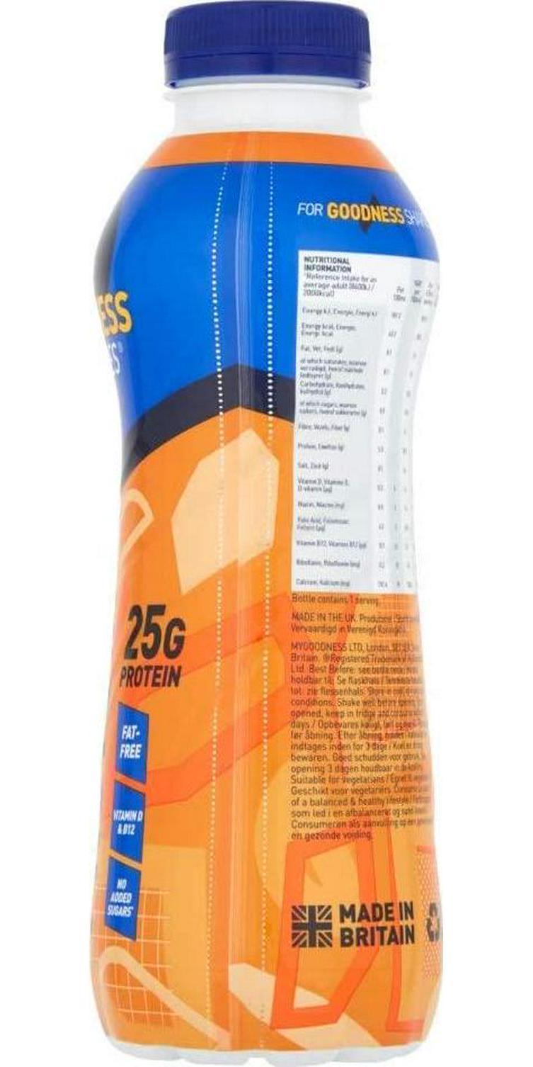 For Goodness Shakes High Protein Salted Caramel Shake, 475ml - Pack of 10