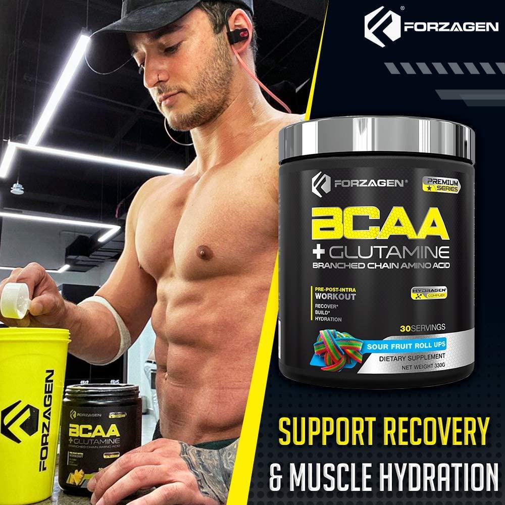 Forzagen Bcaa Powder Workout Recovery - Best BCAA | BCAAS Amino Acids | Electrolytes Keto Friendly | Hydration Powder| Bcaa Supplements | Post Workout Recovery Drink | Intra Workout