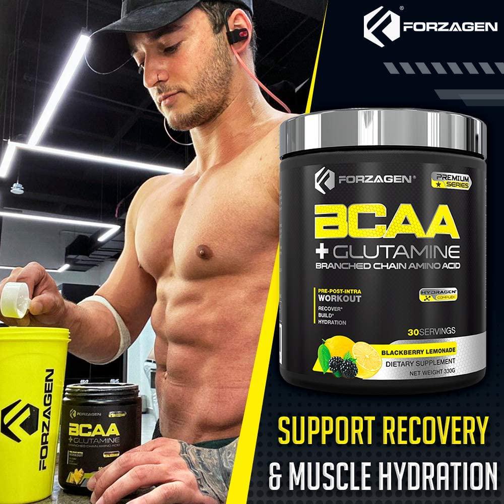 Forzagen Bcaa Powder Workout Recovery - Best BCAA | BCAAS Amino Acids | Electrolytes Keto Friendly | Hydration Powder| Bcaa Supplements | Post Workout Recovery Drink | Intra Workout
