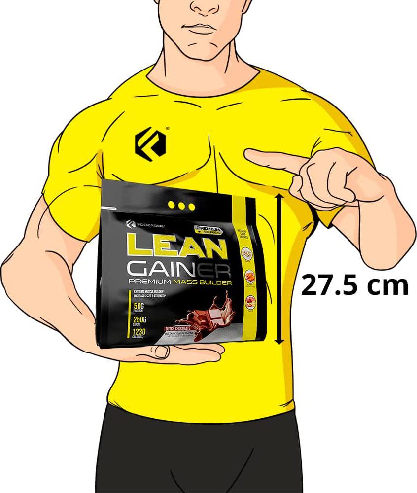 Forzagen Mass Gainer Protein Powder - Weight Gainer with Natural Carb Sources | Muscle Building Supplements for Men and Women (Dutch Chocolate, 12 lbs)