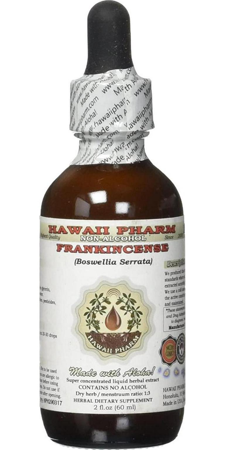 Frankincense Alcohol-Free Liquid Extract, Frankincense (Boswellia Serrata) Dried Resin Glycerite Herbal Supplement 2 oz