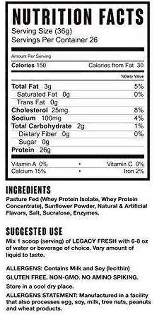 Fresh I <3 Chocolate 2lb |100% Pasture Fed Premium Whey Protein