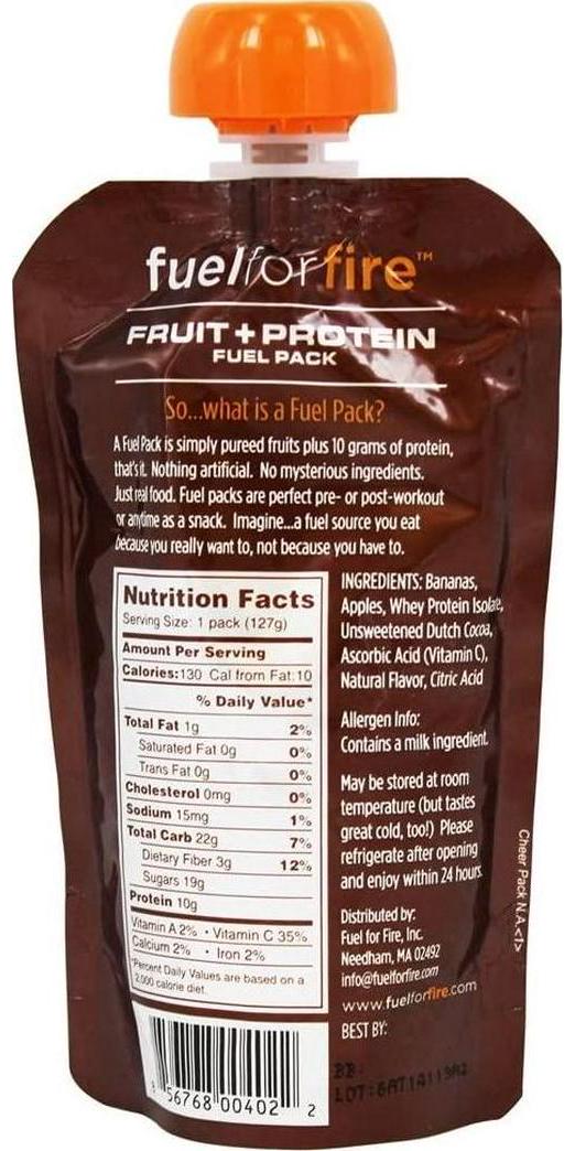 Fuel For Fire Fuel Pack Banana Cocoa, 1 Pound