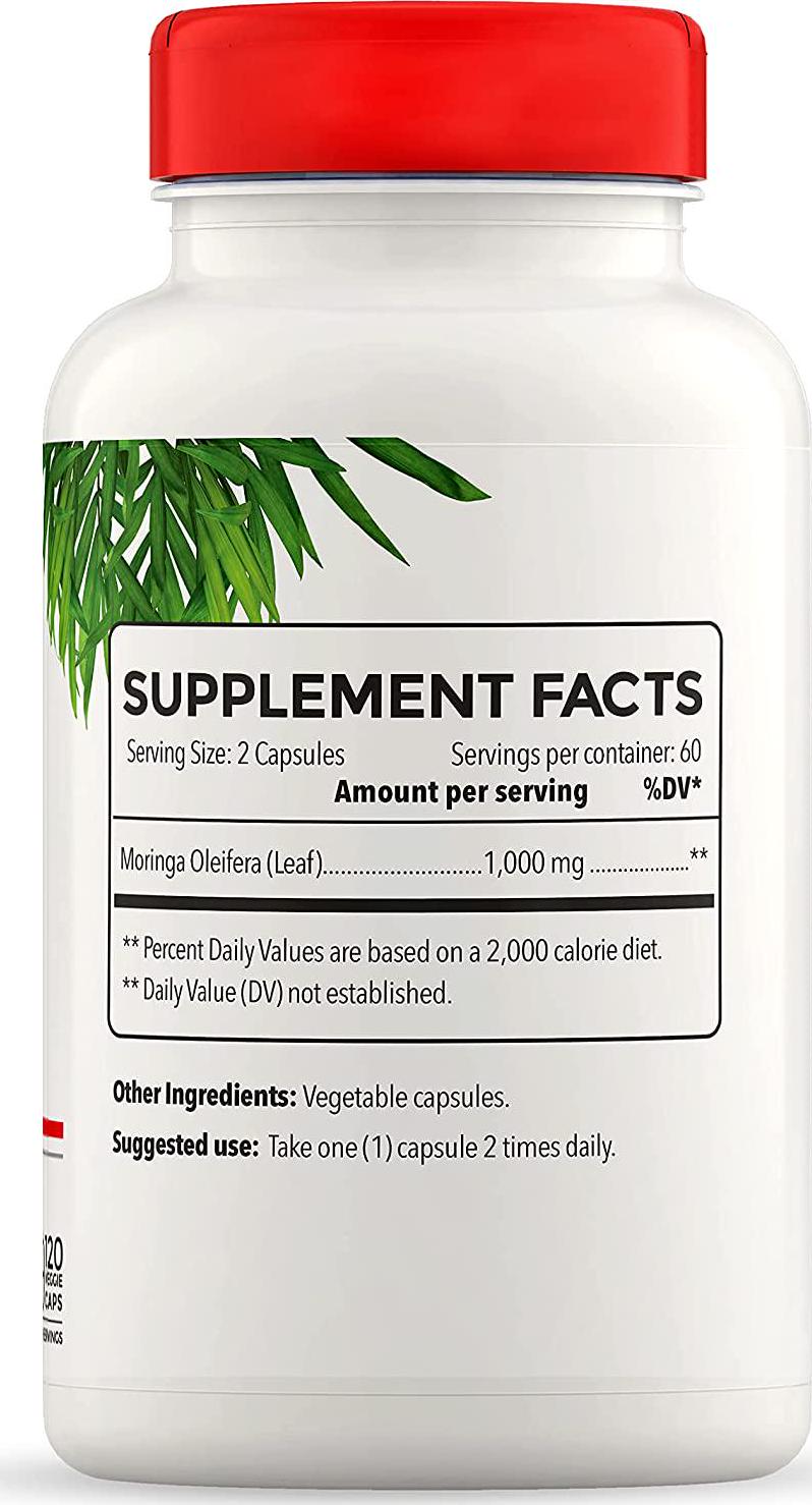 Full Life Moringa - Moringa Oleifera - 1000 mg - 90 Capsules