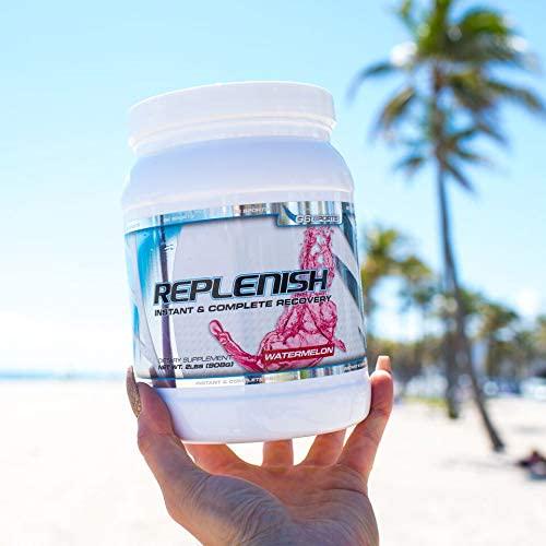 G6 Sports Nutrition Replenish Instant and Complete Recovery (Post Workout Formula, 11g of BCAAs and EAAs, 20g Whey Protein, 1000mg Creatine MagnaPower, Zero Refined Sugars) – 2lb Jar – Watermelon