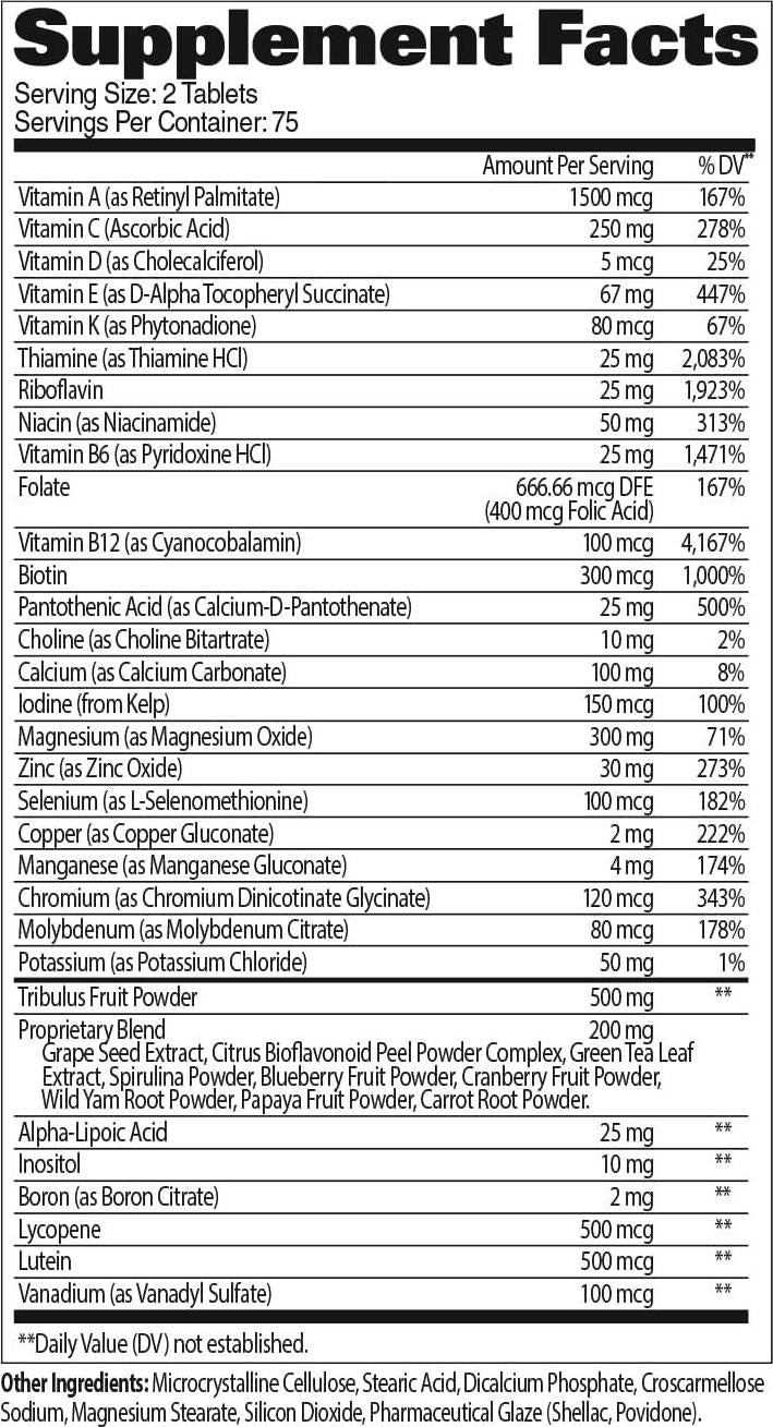 GAT Men Multi Plus Test Capsules, 150 Count