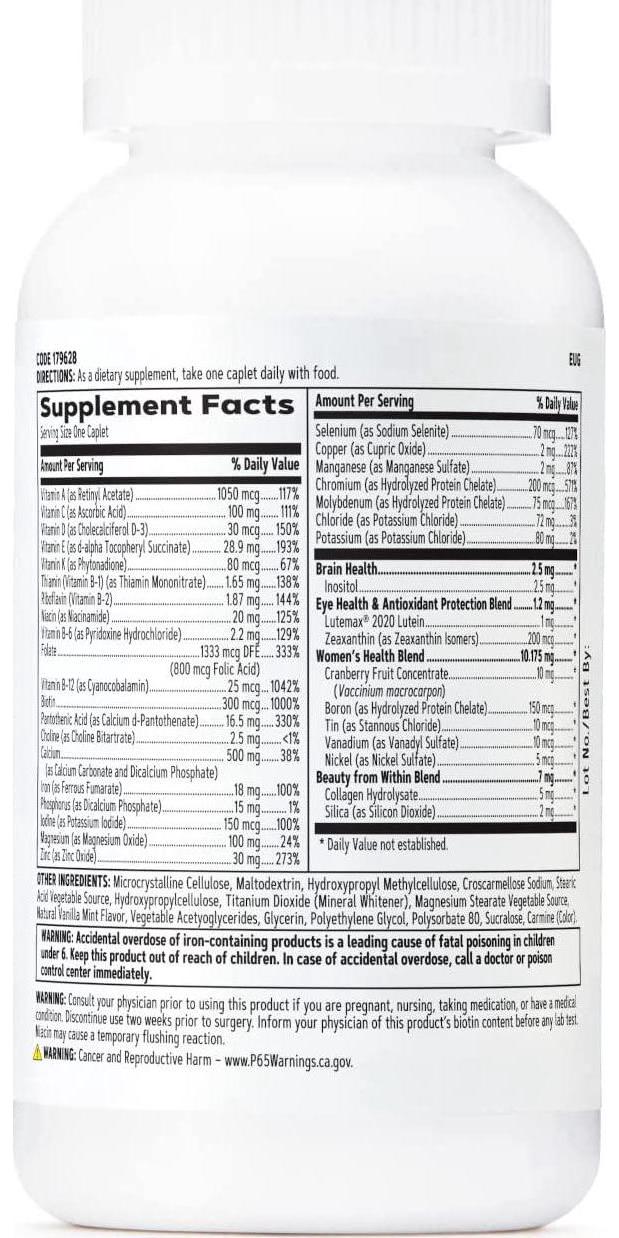 GNC Select Womens Daily Multi Caplets - 60 ct