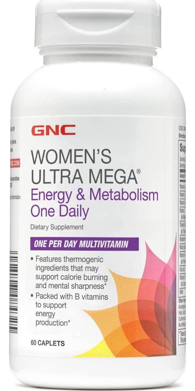 GNC Women's Ultra Mega Energy and Metabolism Daily Multivitamin - 60 ct
