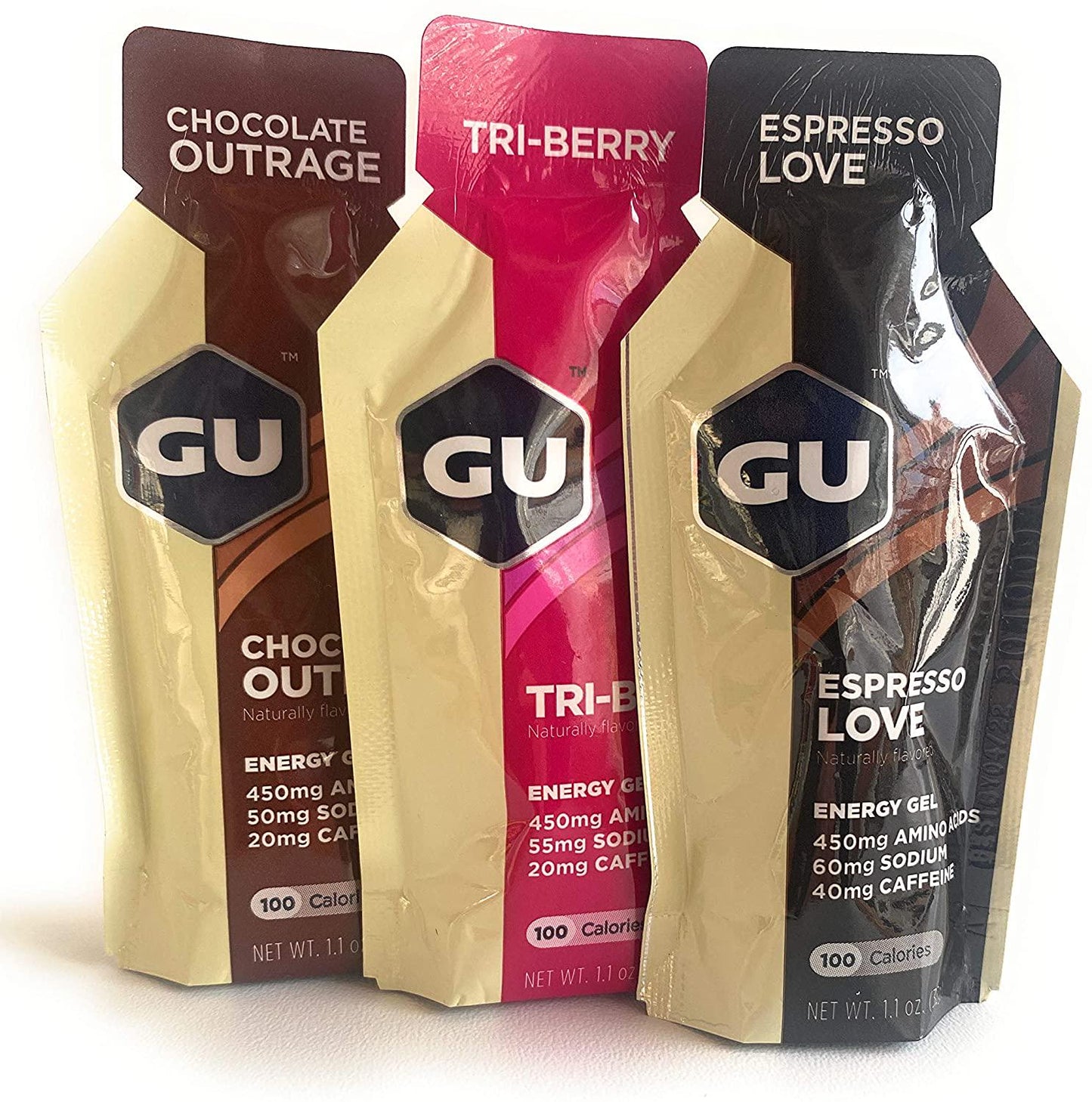 GU Energy Original Sports Nutrition Energy Gel, Sample Pack, 10 Count