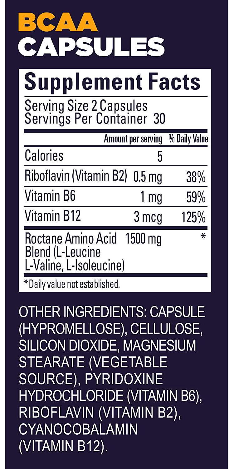 GU Energy Roctane Ultra Endurance Variety Pack; Electrolyte Capsules and BCAA Branch Chain Amino Acid with Vitamin B Capsules, 2 Bottles (110 Total)