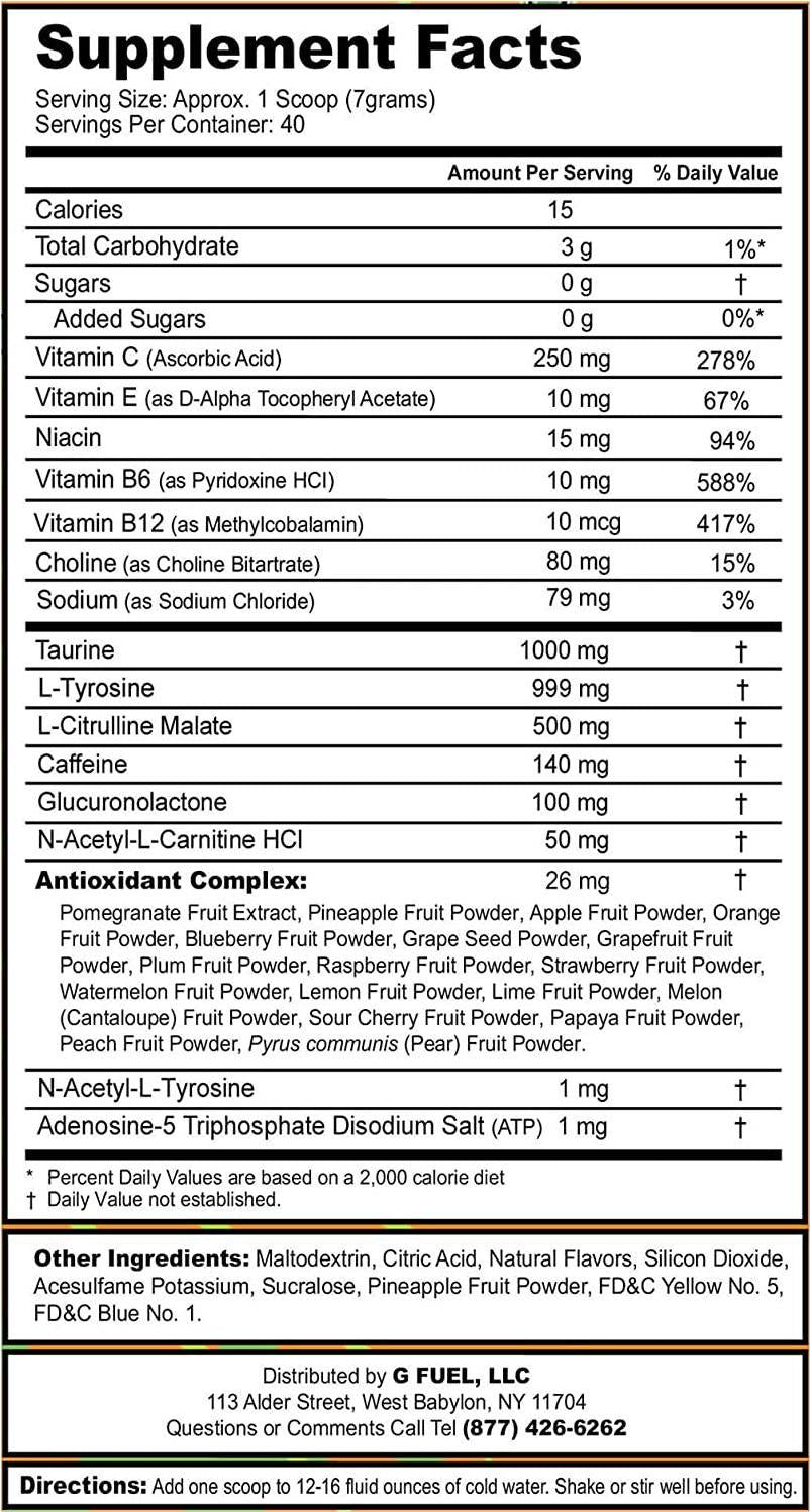 G Fuel FaZe-51 Elite Energy Powder, 9.8 oz (40 Servings)