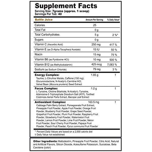 G Fuel FaZe Battle Juice Tub (40 Servings) Elite Energy and Endurance Powder Inspired by FaZe Clan