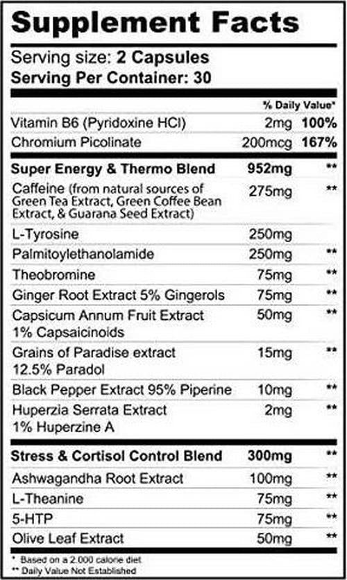 Gaspari Nutrition DTN8, Explosive Fat Burner, Stress Support and Laser Mental Focus, 60 Capsule