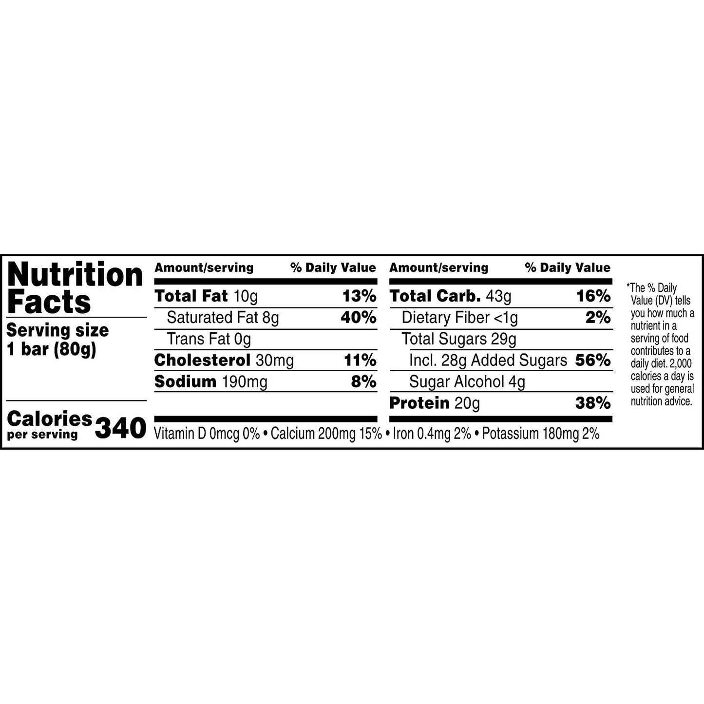Gatorade Recover Chocolate Caramel Whey Protein Bar, 2.8 Ounce