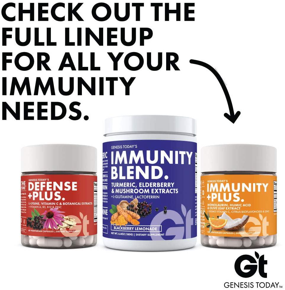 Genesis Today Immunity + Plus, Humic Acid and Monolaurin, 120 Vegetarian Capsules