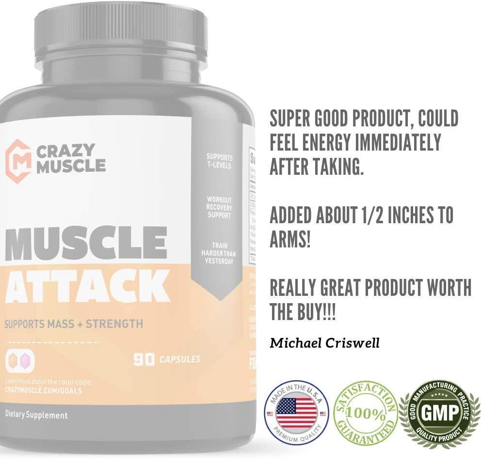 Get Stronger with BCAA, Glutamine and Muscle Attack (2 Month Supply)