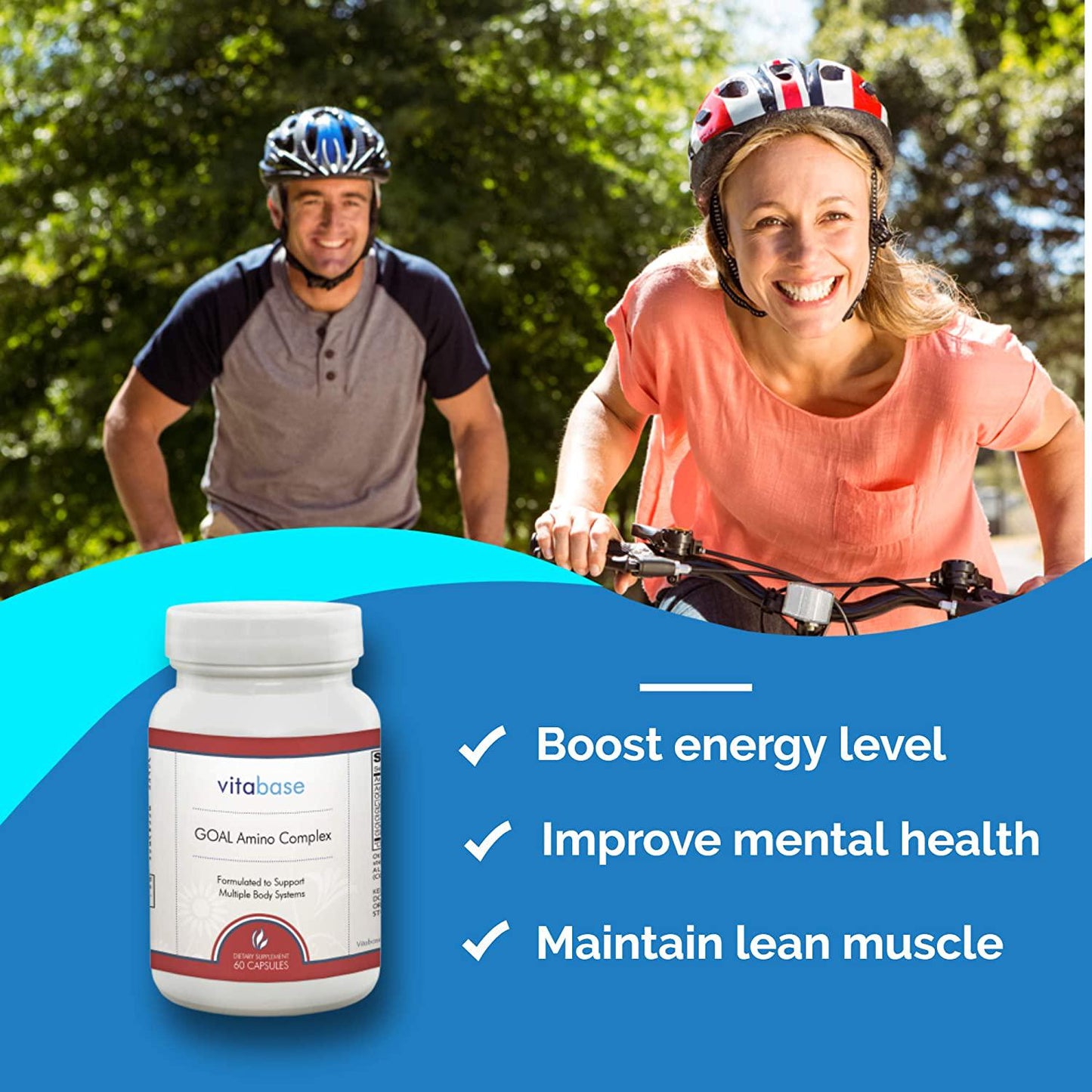 Goal Amino Complex – Helps With Energy, Repairing Muscle Tissue From Injury and Helps In Weight Loss.