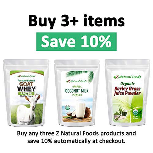 Goat Whey Protein Powder Concentrate - Unflavored and Undenatured - Grass Fed in USA - Good Source of BCAA - No Hormones or Antibiotics - 100% Pure, Gluten Free, Non GMO, Kosher - 1 lb