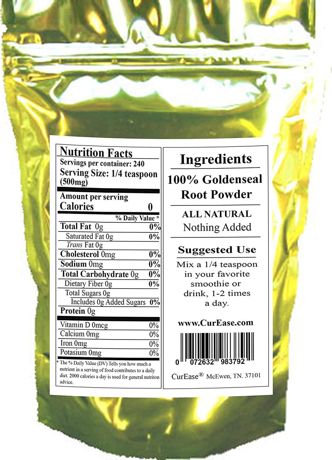 Goldenseal Root Powder 4.2 oz / 240 Servings