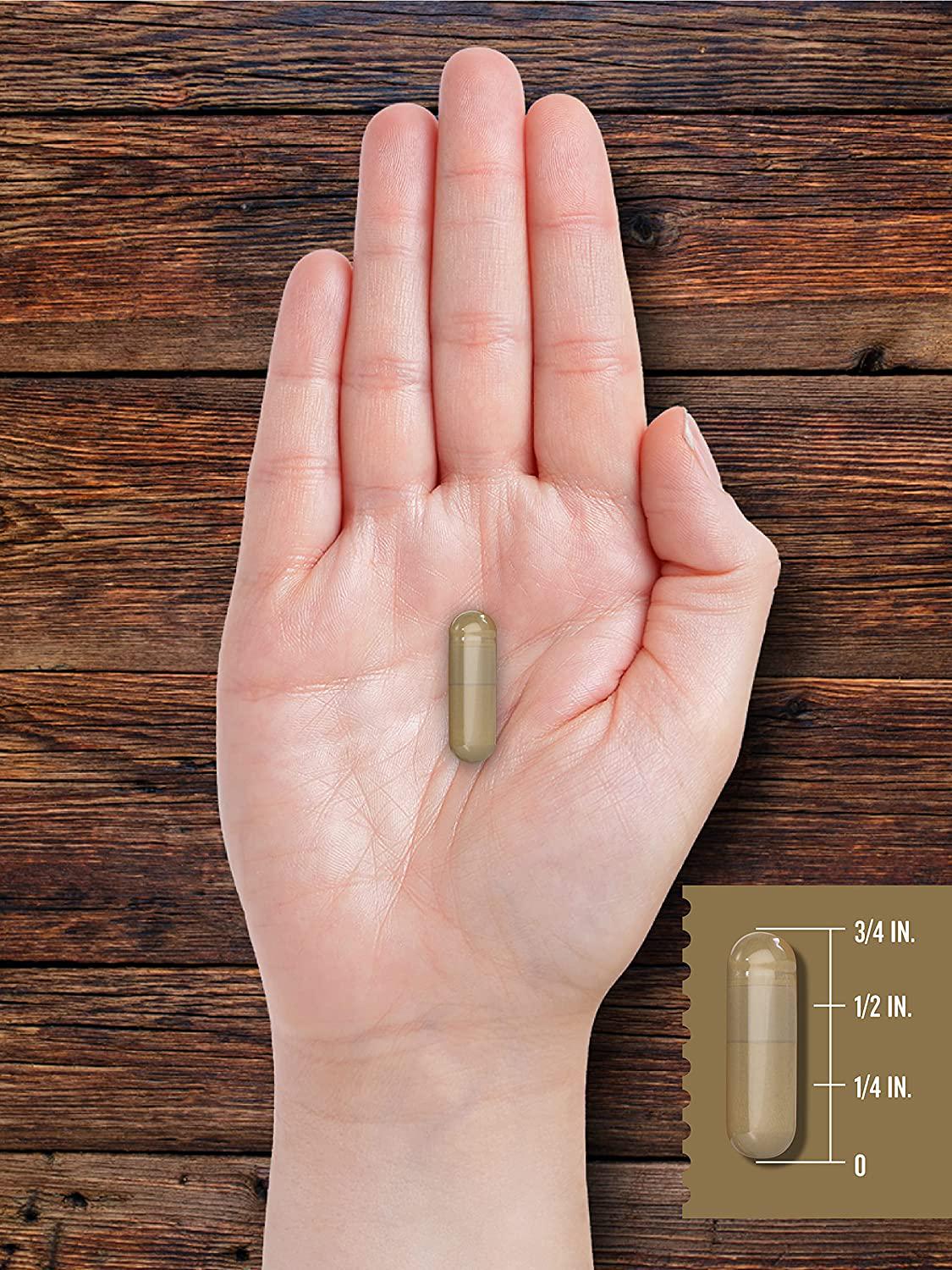 Grass Fed Beef Thymus 2100mg | 200 Capsules | Desiccated Pasture Raised Bovine Supplement | Non-GMO, Gluten Free | by Herbage Farmstead