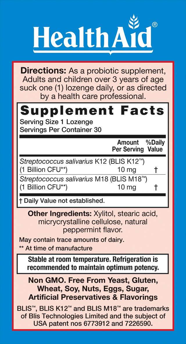 HEALTHAID Oral PROBIO, 30 CT