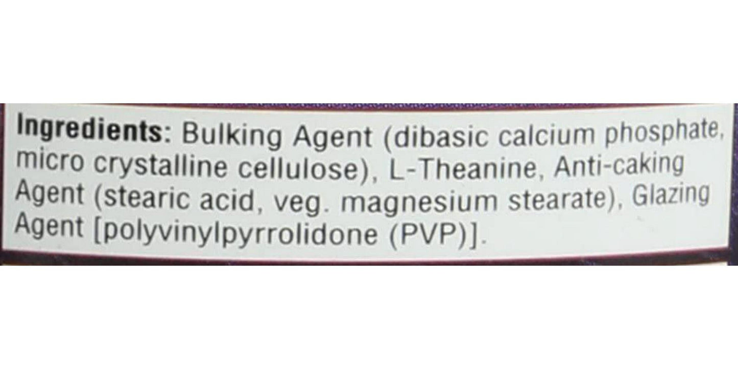 HealthAid Theanine - L-Theanine Free Form 60 Vegan Tablets