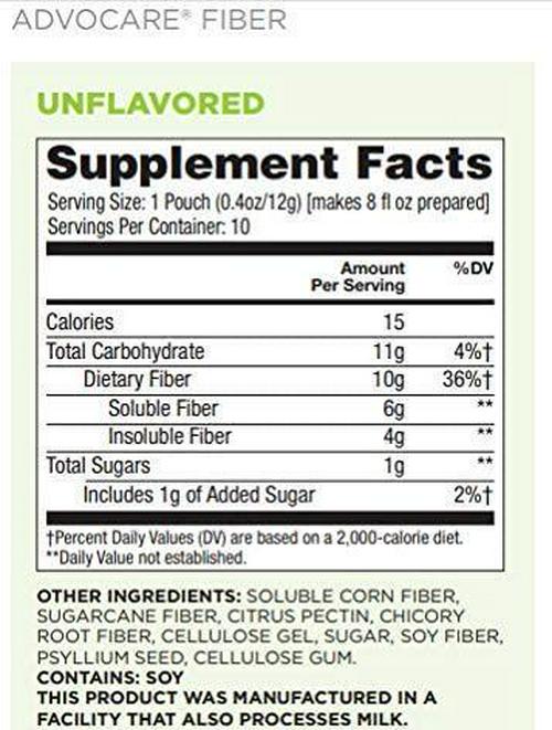 Herbal Cleanse Fiber Advocare 20 Capsules 10 Drink Pouches Unflavored