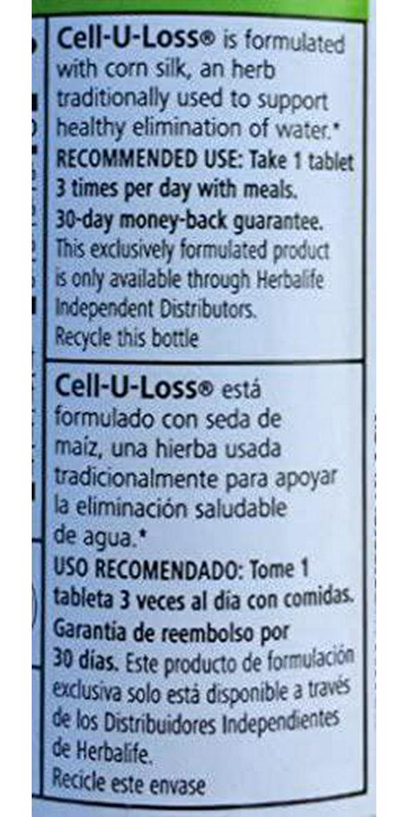 Herbalife Total Control and Cell-U-Loss Combo 90 Tablets Each