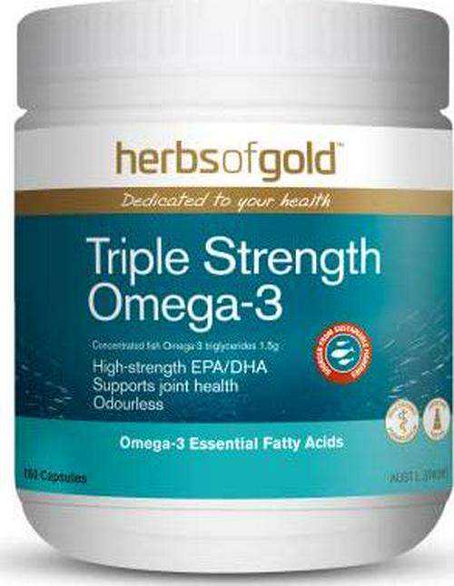 Herbs of Gold Triple Strength Omega-3 150 Capsules