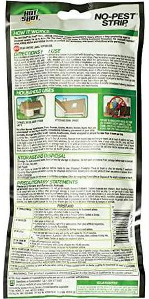 Hot Shot No-Pest Strip 2, Controlled Release Technology Kills Flying and Crawling Insects 2.29 Ounce