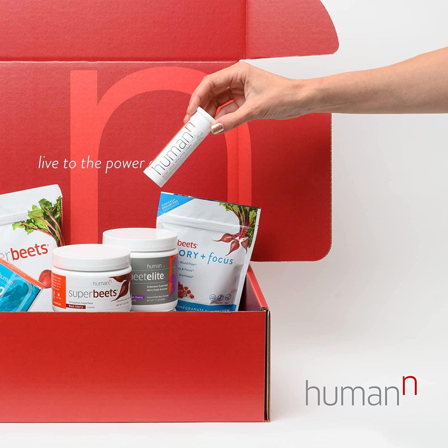 HumanN SuperBeets Sugar-Free Nitric Oxide Circulation Gummies - Daily Blood Pressure Support for Heart Health - Grape Seed Extract and Non-GMO Beet Energy Gummies - Pomegranate Berry Flavor, 60 Count