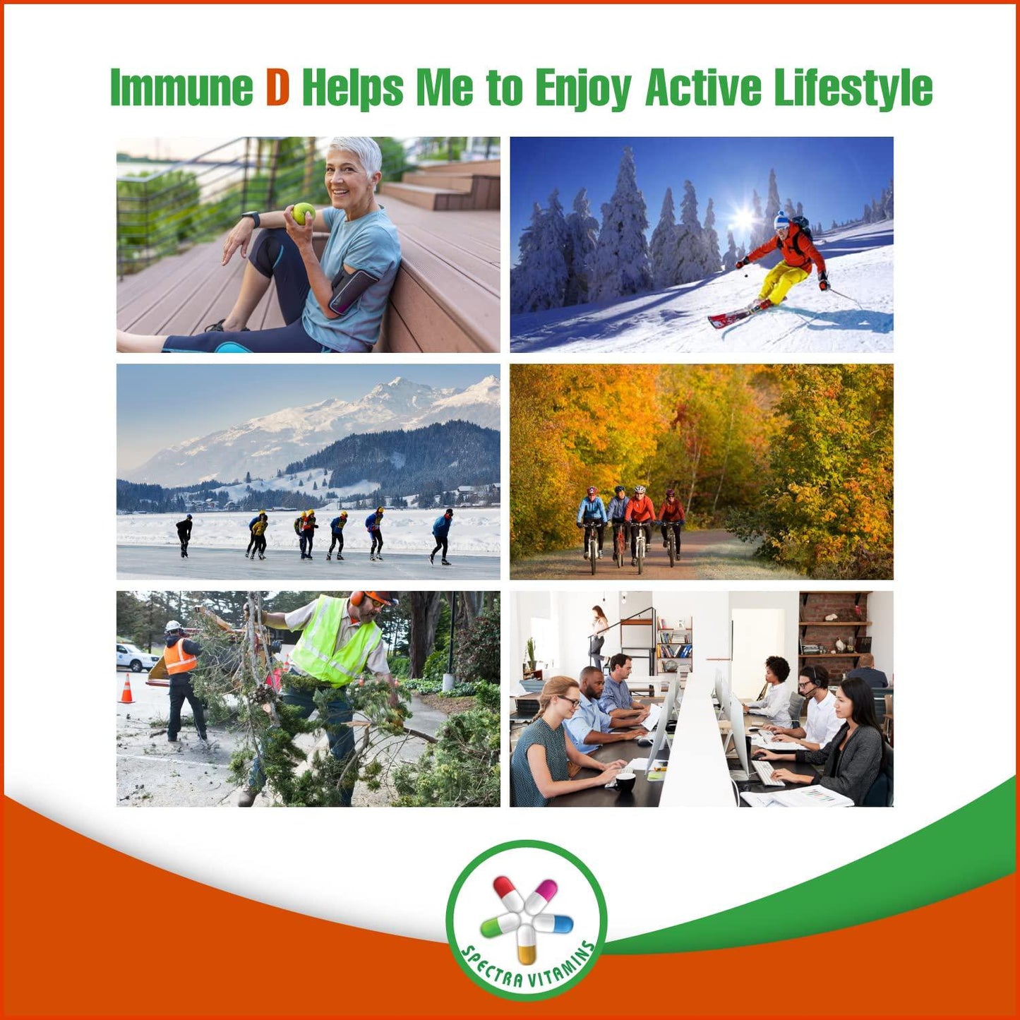 Immune D - Natural Immune Defense, Immunolin, Vitamins D3, Zinc, 60 Capsules