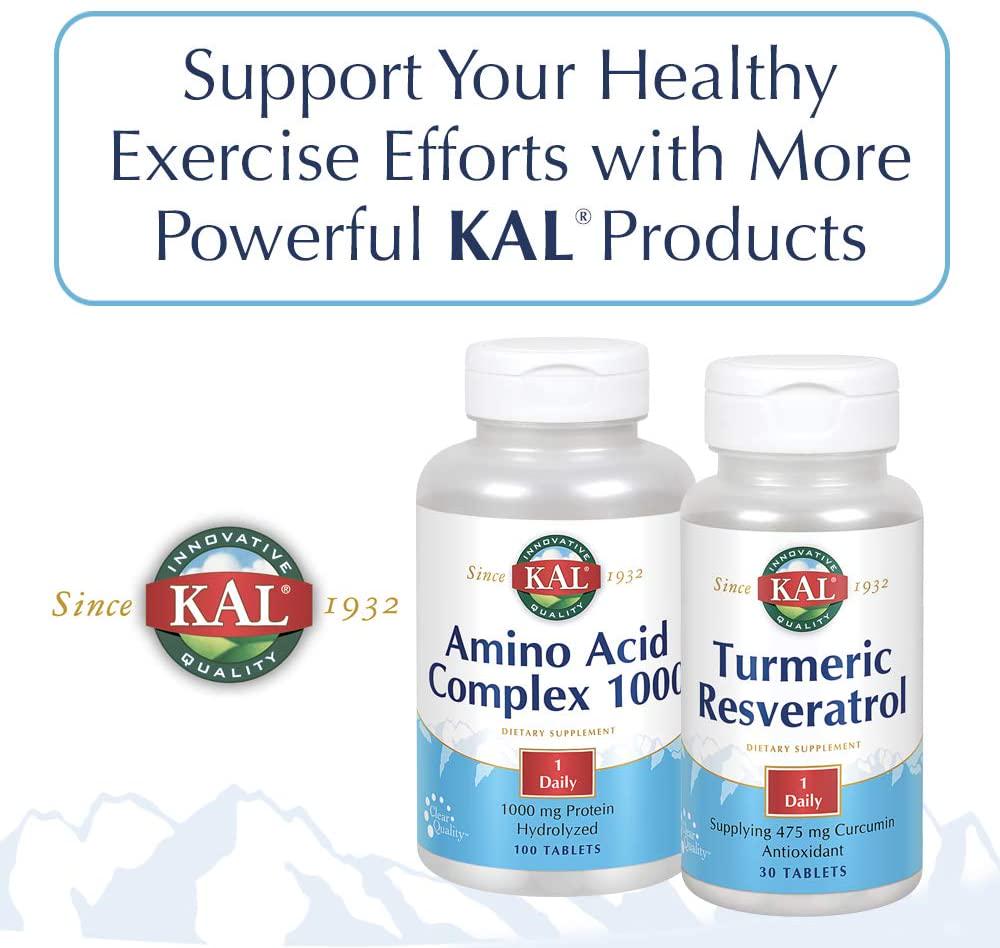 KAL Apple Cider Vinegar Capsules, 500 mg, 120 Count