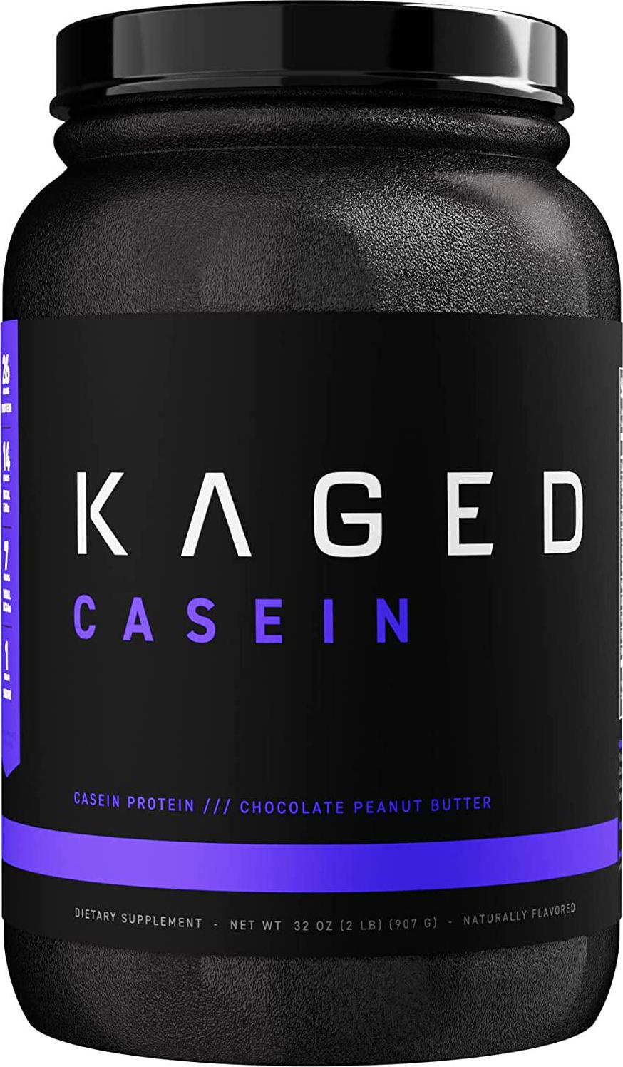 Kaged Muscle, Premium Kasein Protein Powder, Micellar Casein, Vanilla, Banned-Substance Free, Protein Supplement, Build Muscle, Boost Recovery, Casein, Chocolate PB, 25 Servings
