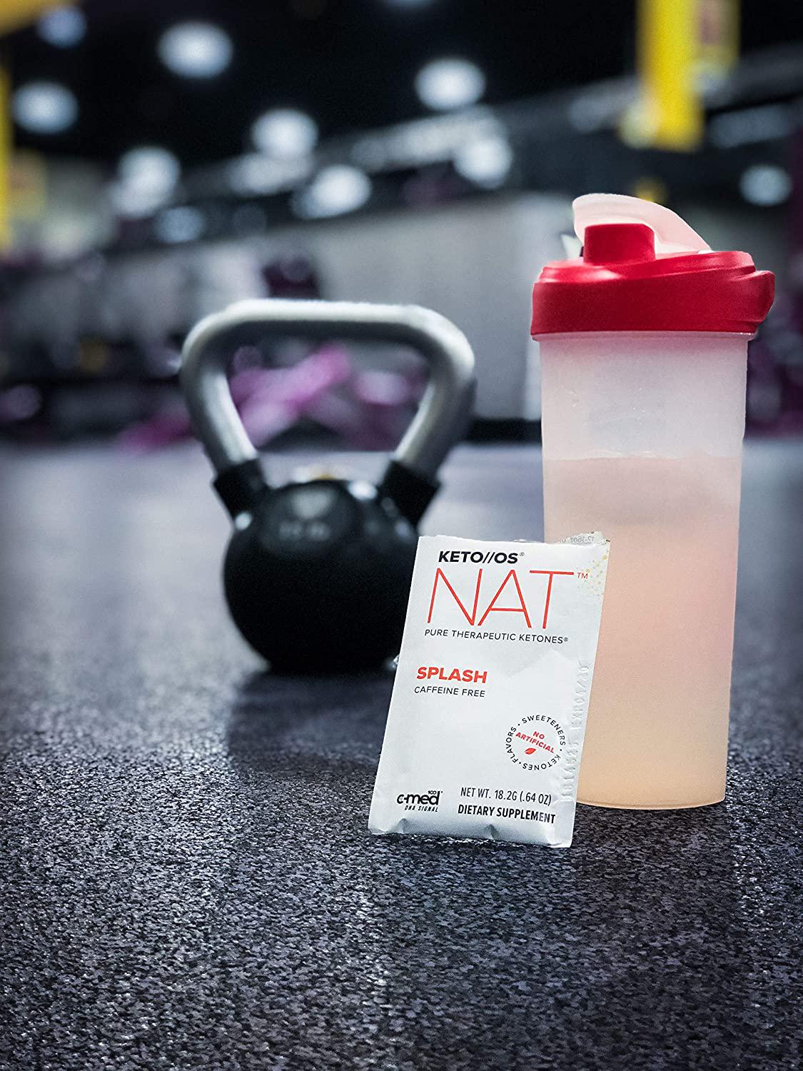 Keto//OS NATÂ Splash Keto Supplements Caffeine Free - Exogenous Ketones - BHB Salts Ketogenic Supplement for Workout Energy Boost for Men and Women (20 Count)