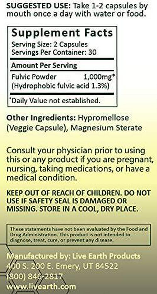 LM-32 HC - Pure fulvic Acid Capsules