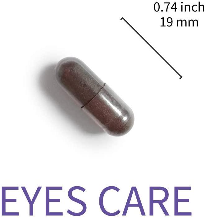 Lovita Eyes Care, Eye Vitamins with Clinically Proven FloraGLO Lutein, 10000 mg Equivalent Bilberry, Black Currant and Eyebright, Supports Eye Strain, Dry Eye and Vision Health, 60 Vegetarian Capsules